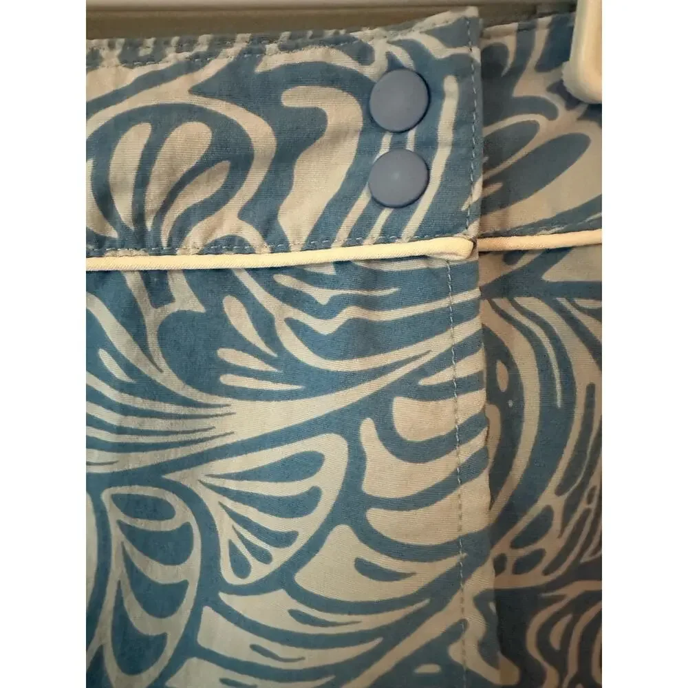 Patagonia Womens Button Out Boardie Island Mini Wrap Skirt Size 8 Blue - Picture 2 of 7